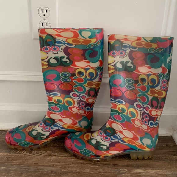 Coach Rainboots - Picture 1 of 3